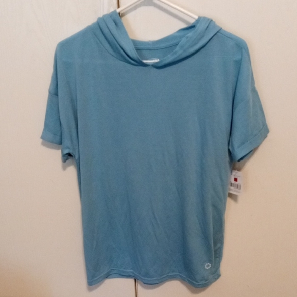 ✨Pro Player Light Blue Short Sleeve Hoodie